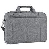 [아마존핫딜]KROSER Laptop Tasche 15.6 Zoll Notebooktasche Aktentasche Tablet Tasche Schulter Umhangetasche Wasserabweisend Satchel Bussiness Laptoptasche fuer Frauen und Manner-Grau MEHRWEG