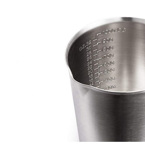  KRPENRIO Strainless Steel Measuring Cup Multi Measurement Tool for Baking, Cooking, Sugar, Flour And Milk (500ml, 700ml, 1000ml, 1500ml, 2000ml) (Color : Silver, Size : 700ml)