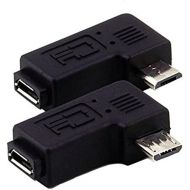 [아마존베스트]KRS - 8 m - 90° adapter angle plug from micro USB to micro USB angled 2 pieces 1x right / 1x left