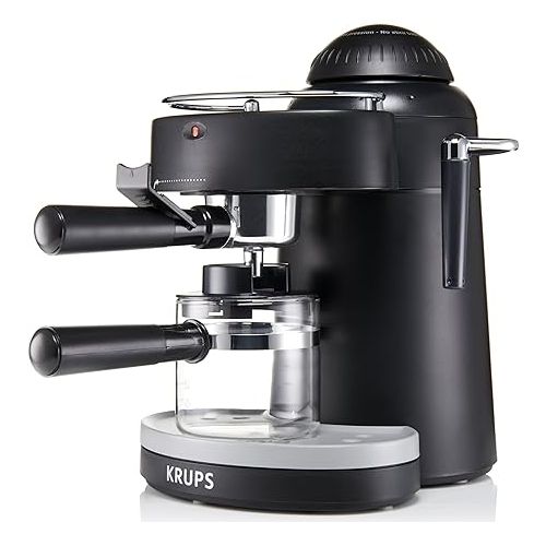  KRUPS XP100050 Steam Espresso Machine with Frothing Nozzle for Cappuccino, Black