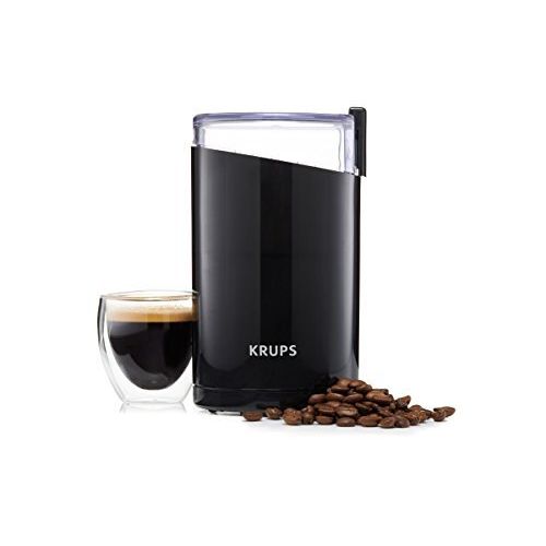  KRUPS F203 Electric Spice and Coffee Grinder with Stainless Steel Blades, 3 oz / 85 g, Black