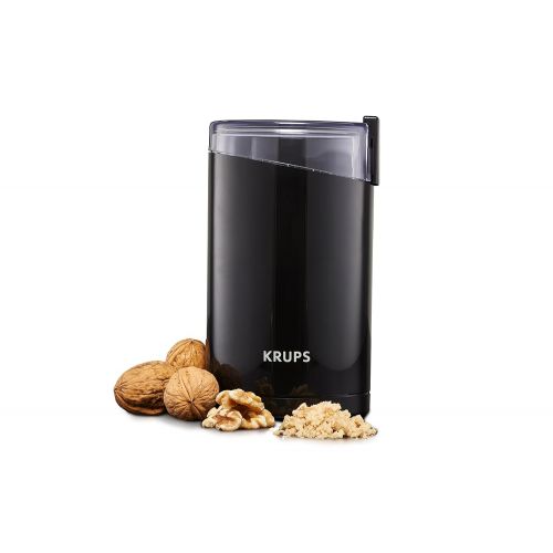  KRUPS F203 Electric Spice and Coffee Grinder with Stainless Steel Blades, 3 oz / 85 g, Black