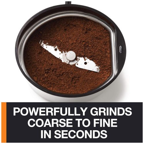  KRUPS F203 Electric Spice and Coffee Grinder with Stainless Steel Blades, 3 oz / 85 g, Black