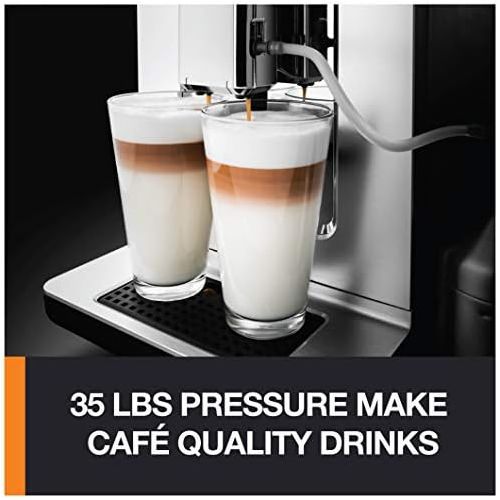  KRUPS EA89 Deluxe One-Touch Super Automatic Espresso and Cappuccino Machine, 15 Fully Customizable Drinks,Gray