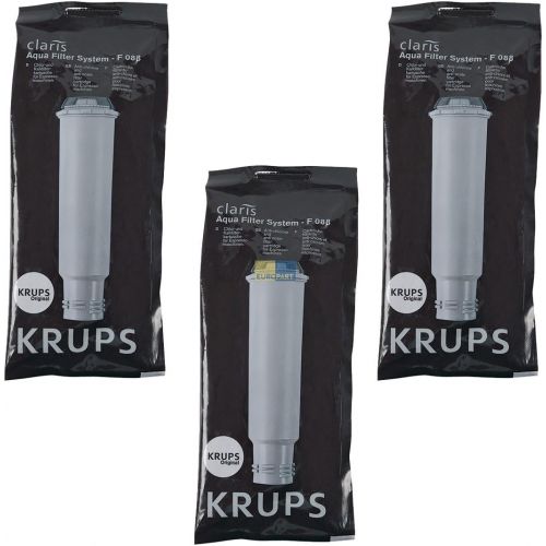  KRUPS F088 Aqua Filter System Water Filtration Cartridge - 3 Pack