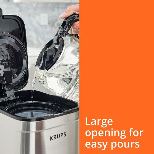  KRUPS Simply Brew Compact Filter Drip Coffee Maker, 5-Cup, Silver