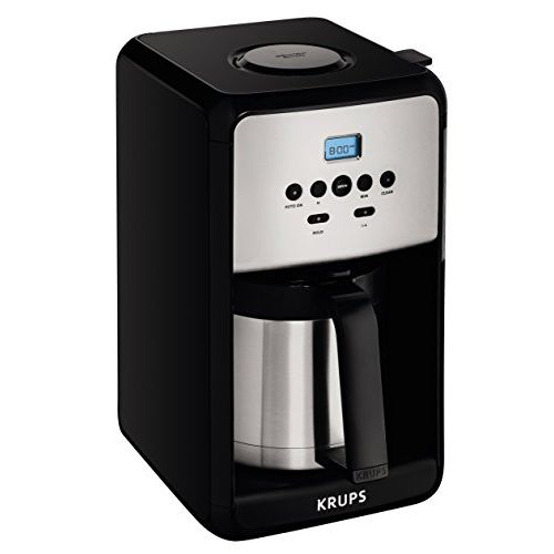  KRUPS ET351 Coffee Maker, Coffee Programmable Maker, Thermal Carafe, 12 Cup, Black