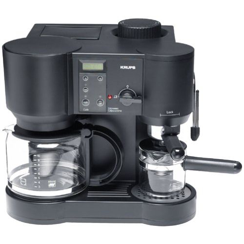  Krups 867-42 Il Caffe Bistro 10-Cup Coffee/4-Cup Espresso Maker, DISCONTINUED