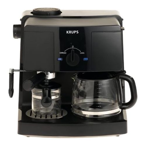  KRUPS XP1500 Coffee Maker and Espresso Machine Combination, Black