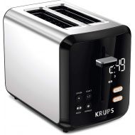 KRUPS KH320D50 My Memory Digital Stainless Steel Toaster, 7 Browning Level with personalized setting, Black
