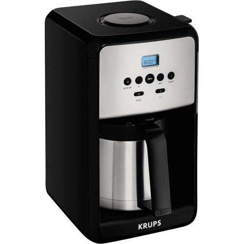  KRUPS ET351 Coffee Maker, Coffee Programmable Maker, Thermal Carafe, 12 Cup, Black