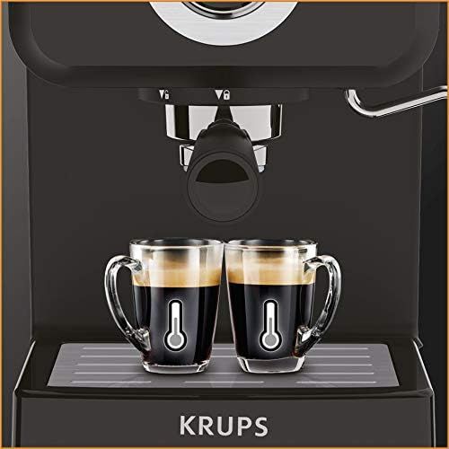  KRUPS XP3208 15-BAR Pump Espresso and Cappuccino Coffee Maker, 1.5-Liter, Black: Kitchen & Dining