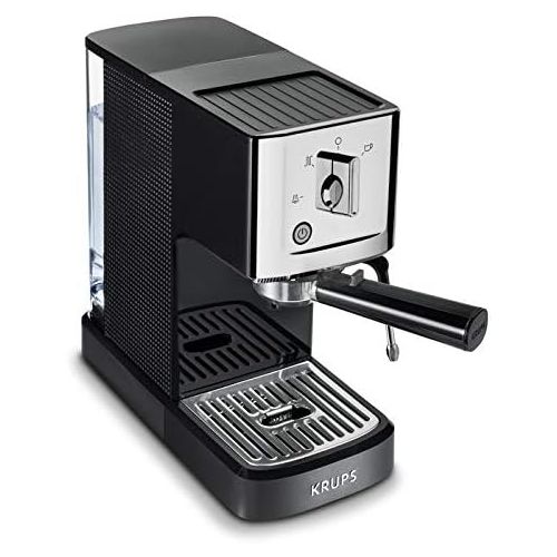  KRUPS XP344C51 Professional Coffee Maker Calvi Steam and Pump Compact Espresso Machine, 1-Liter, Black