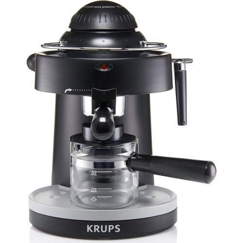  [아마존베스트]KRUPS XP100050 Steam Espresso Machine with Frothing Nozzle for Cappuccino, Black