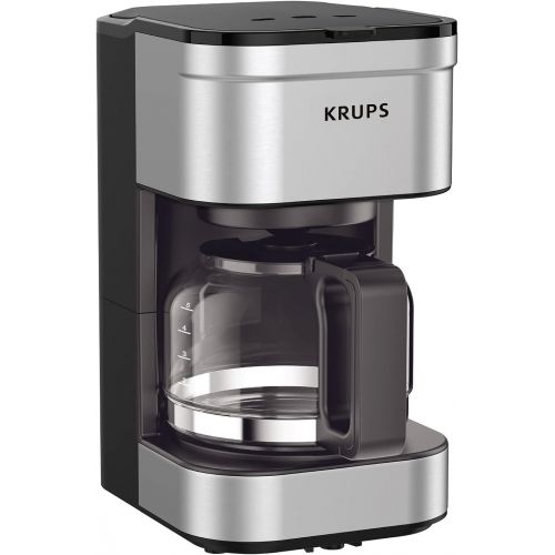  [아마존베스트]KRUPS Simply Brew Compact Filter Drip Coffee Maker, 5-Cup, Silver