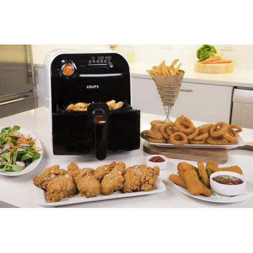  KRUPS AJ1000US Air Fryer Low-Fat with Adjustable Temperature, 2.5 L, Black