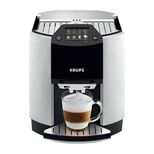  KRUPS EA9010 Fully Auto Cappuccino Machine Espresso Maker, Automatic Rinsing, Two Step Milk Frothing Technology, 57 Ounce, Silver