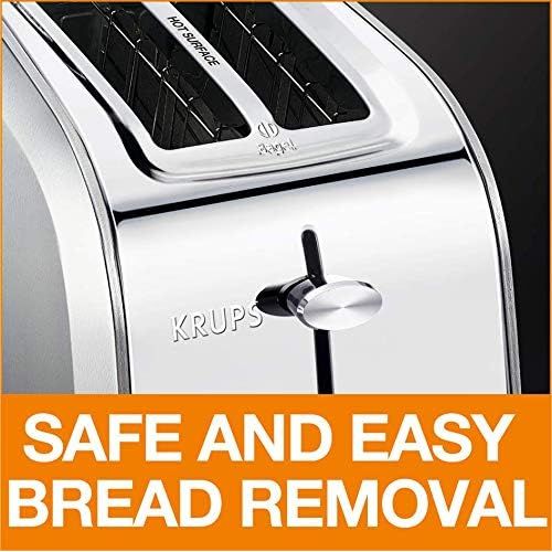  KRUPS T-Fal Stainless Steel 2 Slice Toaster KH250D51