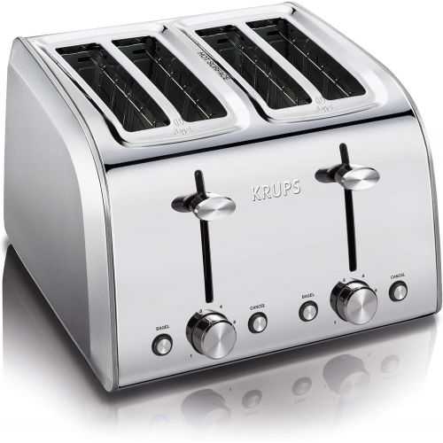  KRUPS T-Fal Stainless Steel 2 Slice Toaster KH250D51