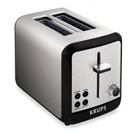 KRUPS 7211002389 KH3110 SAVOY Brushed Stainless Steel Toaster with Bagel Function and Wide Slots, 2-Slice, Silver