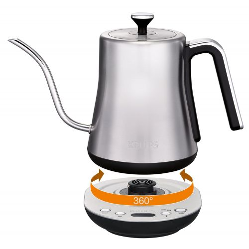  KRUPS Krups BW760D51 Gooseneck Electric Kettle, 1.2 L Capacity, Stainless Steel