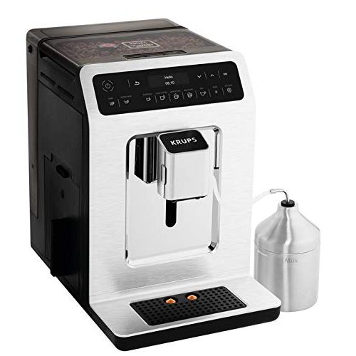  KRUPS EA89 Deluxe One-Touch Super Automatic Espresso and Cappuccino Machine, 15 Fully Customizable Drinks,Gray