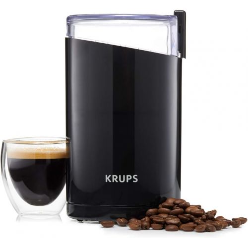  KRUPS Electric Spice and Coffee Grinder with Stainless Steel Blades, Blac