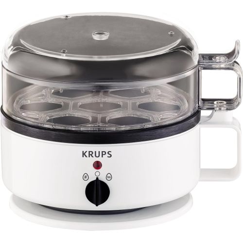  KRUPS F23070 Egg Cooker with Water Level Indicator, 7-Eggs capacity, White