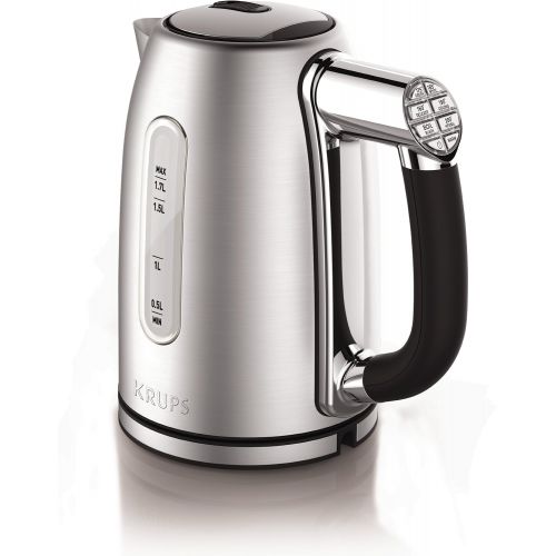  KRUPS 8010000092 BW710D51 Adjustable Temperature Kettle with Stainless Steel Housing, 1.7-Liter Silver