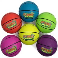 K-Roo Sports Atomic Athletics Neon Rubber Playground Basketballs, Regulation Size
