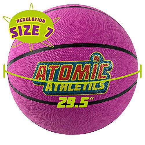  K-Roo Sports Atomic Athletics Neon Rubber Playground Basketballs, Regulation Size