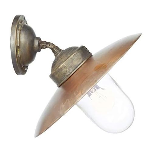  KS Verlichting Country House Style Wall Light without Motion Sensor & Bulb for Yard & Garden Bronze / Copper Handmade for Halogen & LED Max. 60 W Bronze