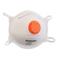 KSEIBI 20 Pack Safety Particulate Respirator N95 Series W Valve and Adjustable Foam Nose Cushion Dust Mask (One Size)