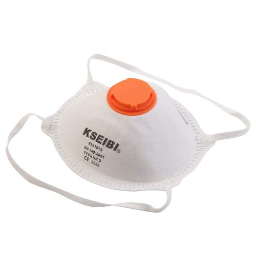  KSEIBI 20 Pack Safety Particulate Respirator N95 Series W Valve and Adjustable Foam Nose Cushion Dust Mask (One Size)