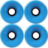 KSS 70mm 78A Offset hub Longboard Wheels Skateboard Cruiser, 70mm, Cyan Blue