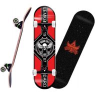 KST Pro Skateboard Complete 79cm(31in) 7 Layer Maple Double Kick Concave Deck Skating Skateboard, Kids, Beginners, Youths, Adults