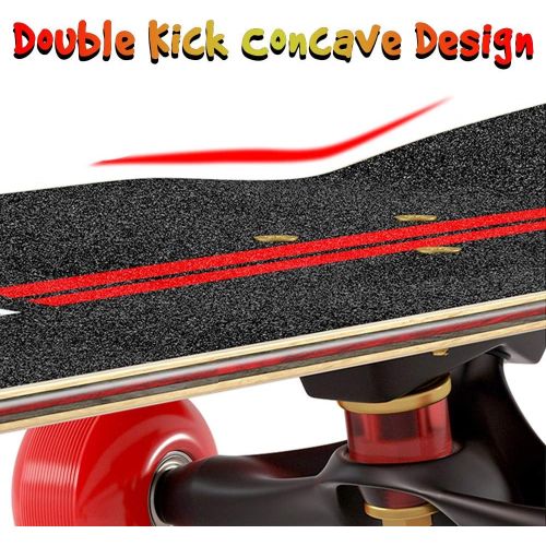  KST 31 Maple Complete Skateboards - Max Static Support 440lbs Standard Skateboards, Double Kick Concave Deck Skating Skateboard for Adults Beginners Starter Teens Kids Boys Girls Teena