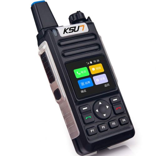  KSUN Strong Light Flashlight Mobile Phone Radio WCDMA Dual Band UHF VHF Radio Two Way Radio Android System Walkie Talkie KSXQ6-ZY