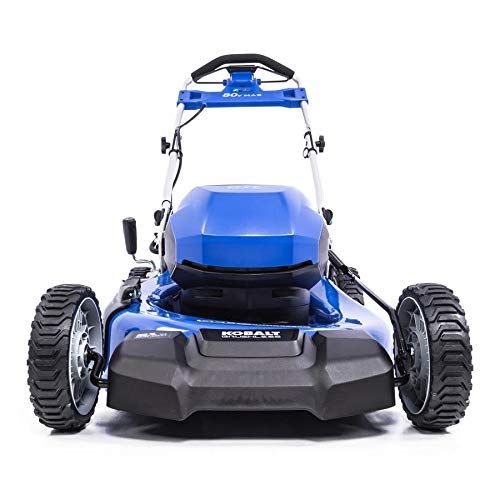  KT Kobalt 80-Volt Max Brushless Lithium Ion 21-in Self-propelled Cordless Electric Lawn Mower (Battery Included)