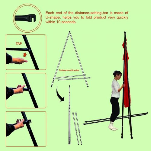  [아마존베스트]KT KHANH TRINH KT Dedicated Stand Frame for Aerial Yoga Model KT1.1520YG. Foldable, Portable, Height Adjustable, Stable and Durable Upgraded Yoga Swing Stand Frame