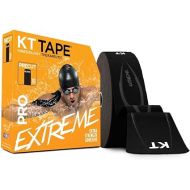 KT Tape PRO Extreme, Synthetic Jumbo Kinesiology Athletic Tape, 150 Count, 10” Precut Strips, Black