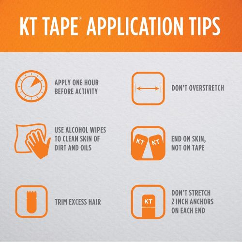  KT Tape Pro Kinesiology Athletic Tape, Latex Free, Water Resistant, Therapeutic Tape, Pro & Olympic Choice, Precut & Uncut Options, 1 Roll
