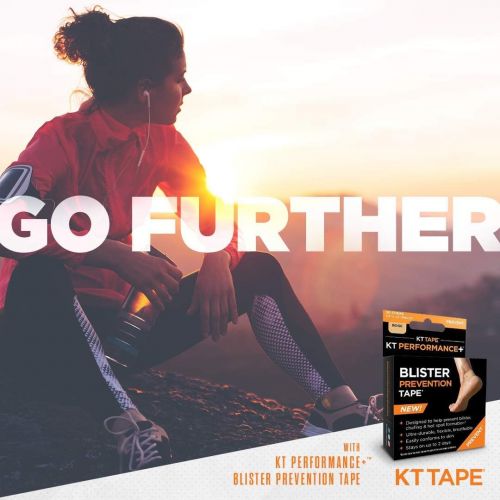  KT Tape KT Performance+ Blister Prevention Tape, Designed for Athletes, Breathable, Durable, Conforming, Precut 3.5 Inch Strips