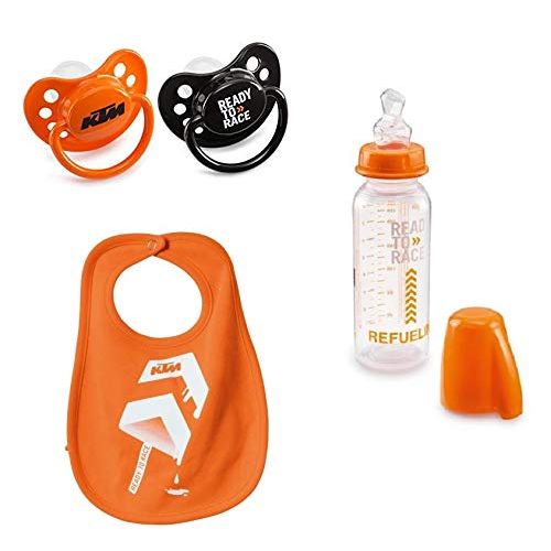  GENUINE KTM BIB, BINKY(PACIFIER) and BOTTLE BABY GIFT SET