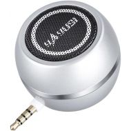 K-Tech Wireless Mini Speaker 3.5mm Aux Input Jack, 3W Portable Speaker for Cellphone Tablet Laptop, Silver