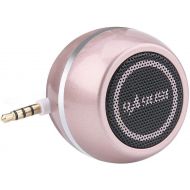 K-Tech Mini Portable Speaker with 3.5mm Aux Input Jack, 3W Mobile Phone Line-in Speaker for iPhone iPad iPod Tablet Cell Phones, Gifting for Girls/Kids, Rose Gold