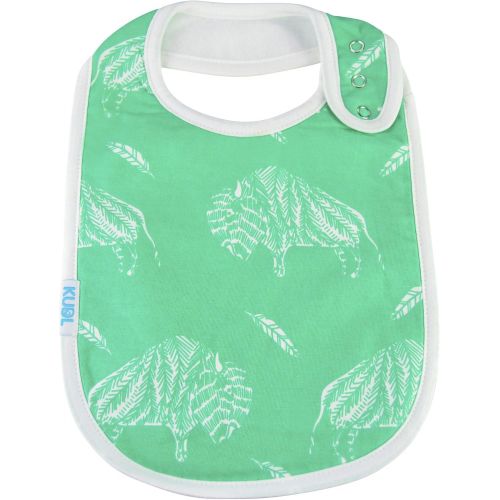  [아마존베스트]KUDL Baby Bib Large Toddler Burpy Absorbent Feeding Reflux Drool Teething Snap Button