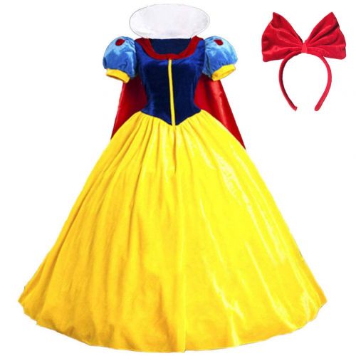  KUFV Classic Deluxe Princess Costume Adult Queen Fairytale Dress Role Cosplay