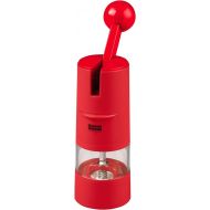 Kuhn Rikon Adjustable Ratchet Grinder with Ceramic Mechanism for Salt, Pepper and Spices, 8.5 x 2.25 inches, Red