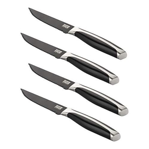  Besuchen Sie den KUHN RIKON-Store Kuhn Rikon 24020 Steakmesser-24020 Steakmesser, 18/8 Edelstahl, schwarz